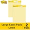 Post-It Pad, Easel, Post-It, Ruled, Yw Pk MMM561 - alternate 7